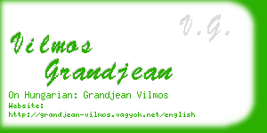 vilmos grandjean business card